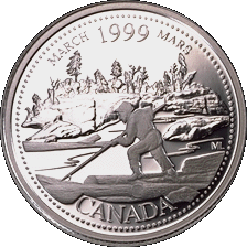 Pice de 0.25 $ de la monnaie canadienne