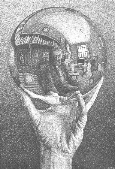 Auto-portrait de  Maurits Cornelis Escher